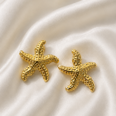 Anti-Tarnish Starfish Earrings