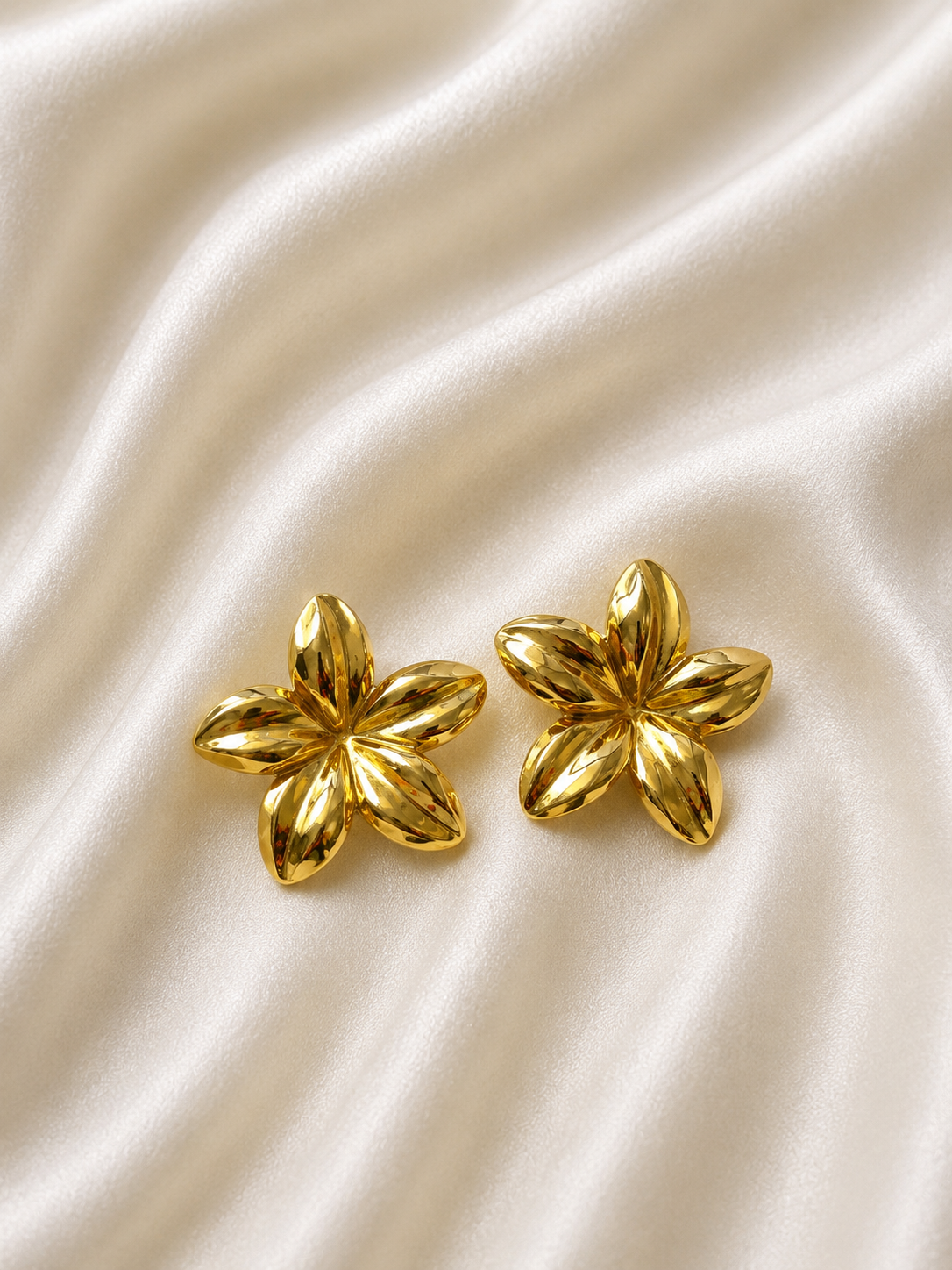 Bloom Flower Stud Earrings | Haarmonaa