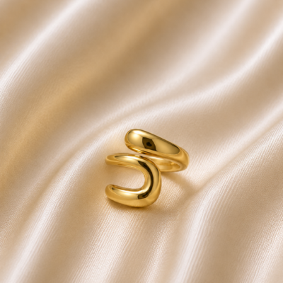 Fluid Wrap Adjustable Ring | Haarmonaa