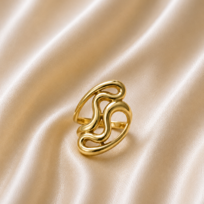 Abstract Wave Ring | Haarmonaa