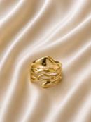 Fluid Wave Adjustable Ring | Haarmonaa