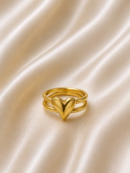 Golden Heart Ring | Haarmonaa